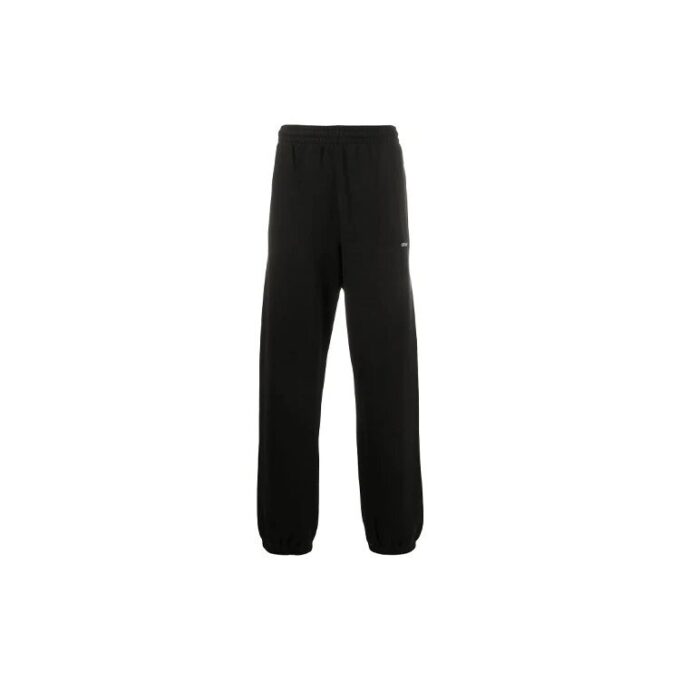 Off-White Herre Stancil Svart Sportbukser/Joggebukser