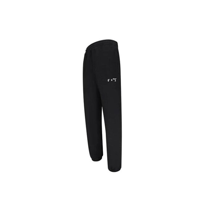 Off-White Herre Straight Svart Sportsbukser/Joggebukser