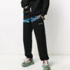 Off-White Herre Straight Svart Sportsbukser/Joggebukser