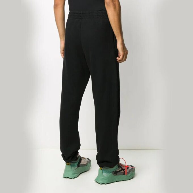 Off-White Herre Straight Svart Sportsbukser/Joggebukser