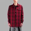 Off-White Herre Stripe Plaid Rød Skjorte