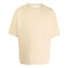 Off-White Herre Stripe Rundhalset Short Sleeve Beige T-skjorte