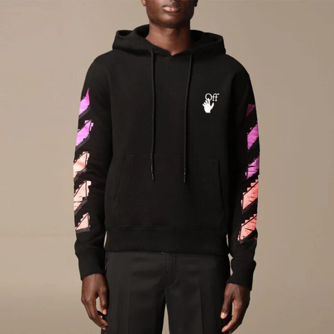 Off-White Herre Stripe Snøring Svart