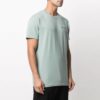 Off-White Herre T-skjorte i bomull med brodert logo, kort erme, grønn