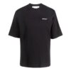Off-White Herre T-skjorte med alfabet-trykk, casual, rett snitt, korte ermer, hvit