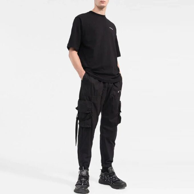 Off-White Herre T-skjorte med alfabet-trykk, casual, rett snitt, korte ermer, hvit
