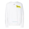 Off-White Herre T-skjorte med gummi-stropp, trykk, rund hals og lange ermer, hvit