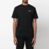 Off-White herre-T-skjorte med kort erme, kjedepil-logo og uformell stil i svart