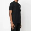 Off-White herre-T-skjorte med kort erme, kjedepil-logo og uformell stil i svart