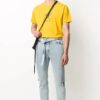 Off-White herre-T-skjorte med logo, gul