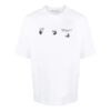 Off-White Herre T-skjorte med logo, rund hals og korte Shorts