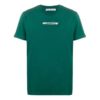 Off-White Herre-T-skjorte med logo-trykk i grønt