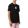 Off-White Herre-T-skjorte med logo-trykk, rund hals og korte Shorts