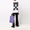 Off-White Herre T-skjorte med pilmønster, dobbeltlags ermer, lange ermer og løs passform, hvit