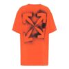 Off-White herre-T-skjorte med trykk og korte ermer
