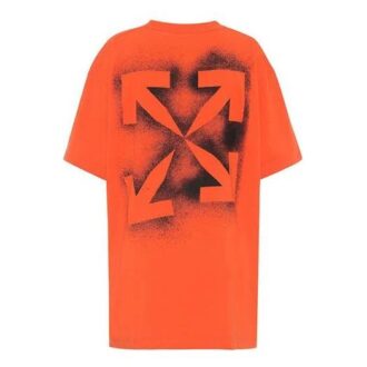 Off-White herre-T-skjorte med trykk og korte ermer