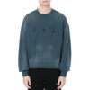 Off-White Herre-T-skjorte med trykk og rund hals, blå