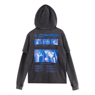 Off-White Herre-T-skjorte med trykk, svart