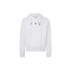 Off-White Herre-T-skjorte med trykt logo, hette og lange ermer, hvit