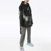 Off-White Herre Tie Dye Crystal Pullover hettejakke løs passform svart