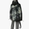 Off-White Herre Tie Dye Crystal Pullover hettejakke løs passform svart
