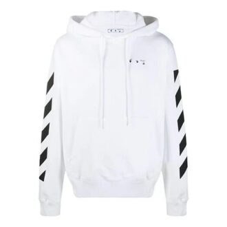 Off-White Herre Trykk Hvit