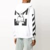 Off-White Herre Trykk Hvit