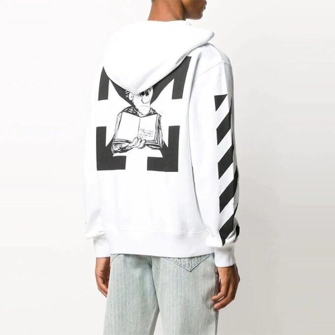 Off-White Herre Trykk Hvit