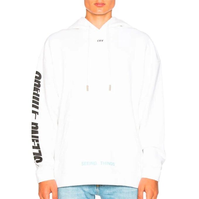 Off-White Herre-trykk Klassisk høst Hvit