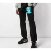 Off-White Herre-trykte svarte sportsbukser/joggebukser