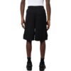 Off-White Herre Twill-trykte shorts Med rett snitt i livet, korte, svarte