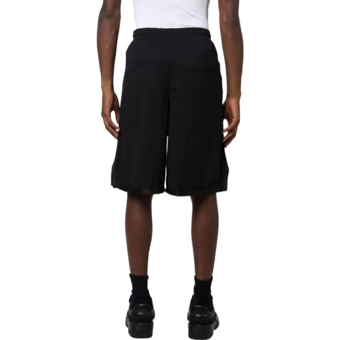 Off-White Herre Twill-trykte shorts Med rett snitt i livet, korte, svarte