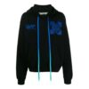 Off-White Herre Wizard and Cat Over Arrows Logo Loose Fit Svart
