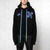 Off-White Herre Wizard and Cat Over Arrows Logo Loose Fit Svart