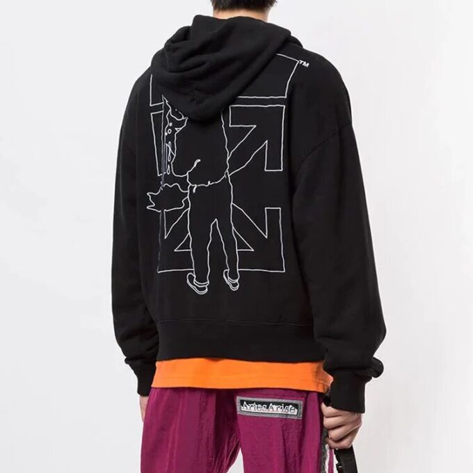 Off-White Herre Workers Logo Svart