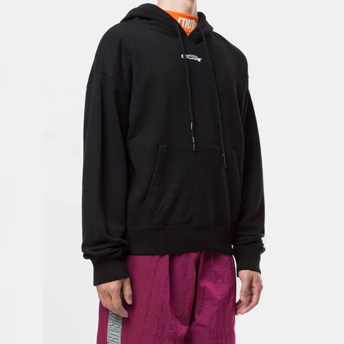 Off-White Herre Workers Logo Svart
