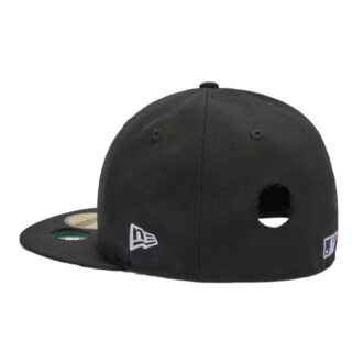 Off-White Herre x MLB x New Era Crossover Hole Wool Svart Cap