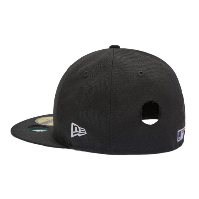 Off-White Herre x MLB x New Era Crossover Hole Wool Svart Cap