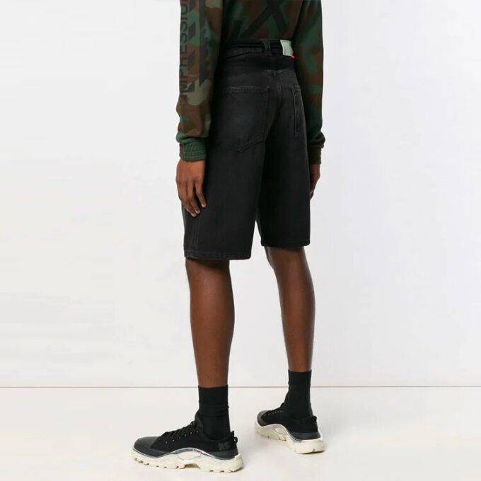 Off-White Herre Zipper Ordinary Version Svart Shorts