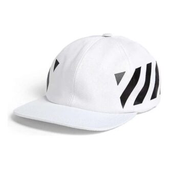 Off-White herrebaseballcap med hvite striper