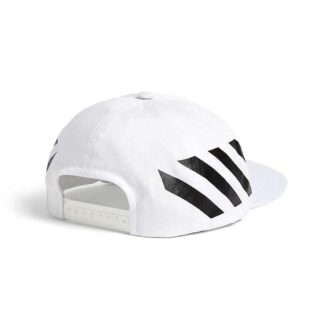 Off-White herrebaseballcap med hvite striper