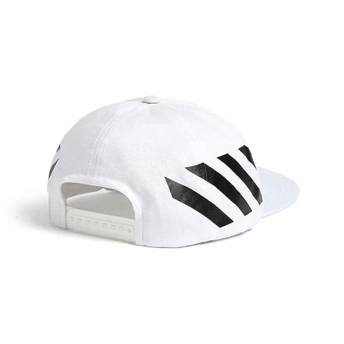 Off-White herrebaseballcap med hvite striper