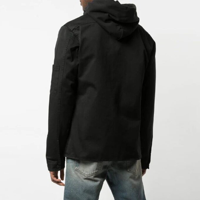 Off-White Herreblå Logo Skjortejakke Svart