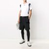 Off-White Herrebukser med alfabetmønster, casual, lange, slim fit, svart