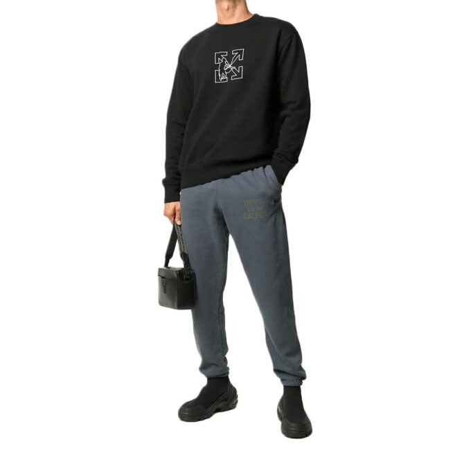 Off-White Herrebukser med Arrows-logo, svart