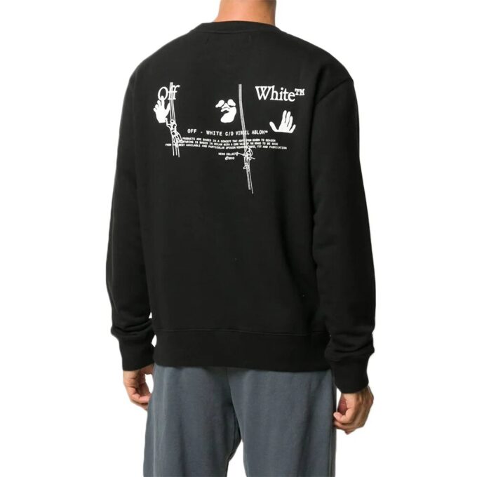 Off-White Herrebukser med Arrows-logo, svart