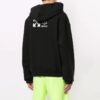 Off-White Herrebukser med dyremønster, løs passform, svart
