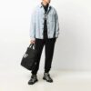 Off-White Herrebukser med elastisk linning, ensfarget, casual, lange bukser/bukser, svart