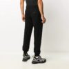 Off-White Herrebukser med elastisk linning, ensfarget, casual, lange bukser/bukser, svart