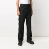 Off-White Herrebukser med flere lommer, rett snitt, ensfarget, uformelle, lange bukser/bukser, svart